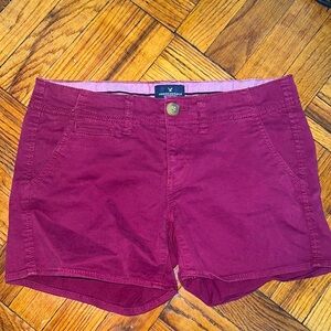 American Eagle purple shortie shorts size: 4